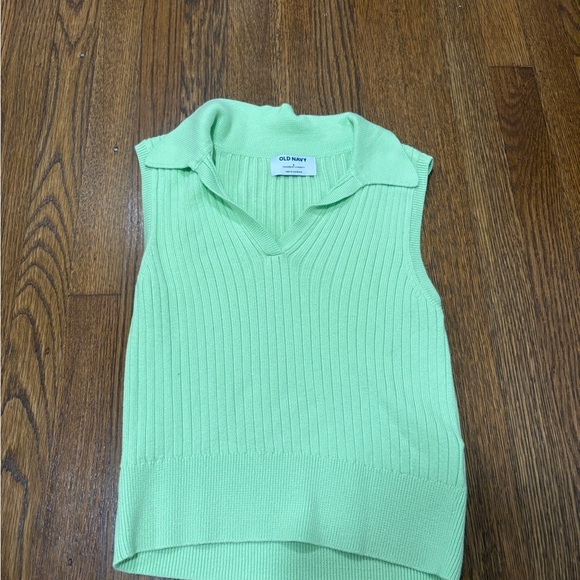 Old Navy Mint Green Ribbed Knit Top - Picture 1 of 4